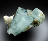 Aquamarine Crystals, Aquamarine Cluster, Aquamarines with Mica and Feldspar, Aquamarine Specimen from Skardu Pakistan, 96 g , 73*51 mm