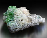Tourmaline Crystals with Pollucite Lepidolite and Albite, Pollucite Crystal, Green Tourmaline Crystals, Combo Mineral, Rare Specimen 1089g