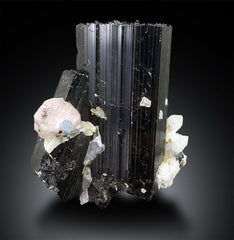 Fluorapatite, Apatite, Aquamarine, Schrol, Tourmaline, Quartz Combo Specimen, Mineral Specimen, Rare Specimen - 272 gram, 72*62*62 mm