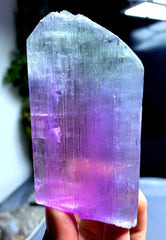Natural Bicolor Kunzite Crystal, Kunzite Stone, Kunzite Specimen, Raw Mineral, Kunzite Crystal from Afghanistan - 291 gram