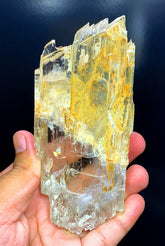 Natural Yellow Color Triphane Kunzite with Complex Mountain Shape Terminations, Kunzite Gemstone, Spodumene Kunzite Crystal - 550 gram