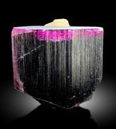 Pink Cap Tourmaline Crystal With Albite, Terminated Tourmaline, Crystal Specimen, Tourmaline From Paproke Afghanistan - 249 gram