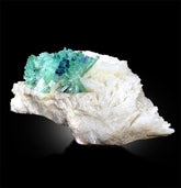 Blue Cap Tourmaline Crystals, Tourmaline Cluster with Albite Mineral Specimen, Bicolor Tourmaline, Tourmaline Specimen, 410 Gram