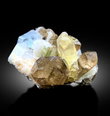 Yellow Triphane Kunzite with Aquamarines, Smoky Quartz and Mica, Kunzite Specimen, Raw Mineral, Kunzite from Afghanistan - 685 gran