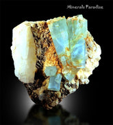 Natural Aquamarine Crystals with Mice and Albite, Aquamarine Cystals, Aquamarine Specimen, Mineral Specimen, Chumar Bakhoor, 1921 Gram