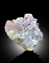 Natural Pink Color Morganite with Quartz and Lepidolite, Morganite Crystal, Morganite Specimen, Morganite from Afghanistan - 282 gram