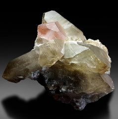 Natural Pink Color Morganite Crystal with Smoky Quartz, Morganite Specimen from Dara e Peech Afghanistan - 904 gram