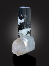 Bicolor Morganite with Tourmaline, AquaMorganite Crystal, Schorl Crystal, Morganite var Aquamarine, Mineral Specimen, Raw Gemstone, 180 gram