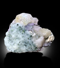 Morganite Specimen, Natural Morganite Crystal with Purple Apatite and Mica, Tourmalines and Albite Mineral Specimen from Afghanistan, 415 g