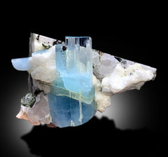 Sky Blue Aquamarines With Mica, Schorl and Feldspar Mineral Specimen From Shigar Valley Skardu Pakistan - 723 gram