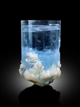 Natural Terminated Sky Blue Aquamarine With Albite From Shigar Valley SKardu Pakistan - 54 gram