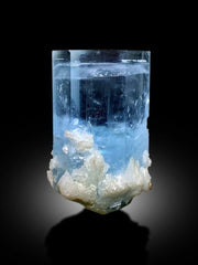 Natural Terminated Sky Blue Aquamarine With Albite From Shigar Valley SKardu Pakistan - 54 gram