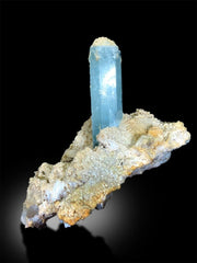 Aquamarine Specimen, Aquamarine Crystal on Feldspar, Aquamarine Stone, Natural Aquamarine, Aquamarine for sale, Aquamarine Gemstone, 235 g