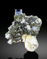 Transparent Blue Color Aquamarine Crystal with Star Mica, Aquamarine Specimen, Aquamarine from Shigar valley Skardu Pakistan - 408 gram