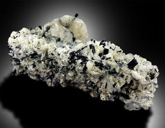 Apatite Crystal with Topaz Schorl and Albite Mineral Specimen from Skardu Pakistan - 294 g , 104*44 mm