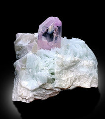 Pink Kunzite Specimen, Pink Kunzite crystal with Quartz and Cleavlandite Albite, Natural Kunzite, Raw Kunzite, Chakra stone, 458 g