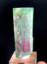 Tourmaline Crystal, Bicolor Tourmaline, Tourmaline for sale, Terminated Tourmaline crystal, Paprok Tourmaline, Raw Tourmaline, 44 gram