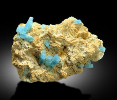 Natural Blue Aquamarine Crystals on Matrix, Mineral Specimen, Aquamarine Cluster, Aquamarine from Shigar valley Skardu Pakistan - 6.2 Kg