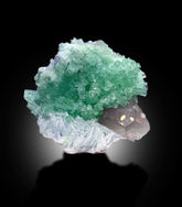 Green Tourmaline Crystals Cluster With Morganite and Cleavelandite Albite Mineral Specimen From Afghanistan - 148 gram