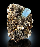 Aquamarine Specimen, Natural Aquamarine with Fluorite and Mica Mineral Specimen From Pakistan - 1569 g , 130*93 mm