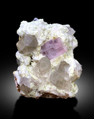 Pink Morganite Specimen, Morganite Crystal with Quartz Crystals and Albite, Morganite Specimen, Raw Morganite, Mineral Specimen, 1115 g