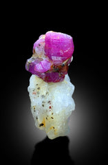 Natural Red Ruby on Matrix Mineral Specimen From Jegdalek Afghanistan - 35 gram