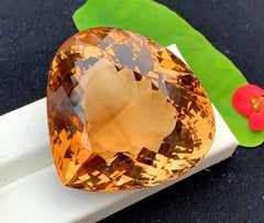 Triangle Shape Champagne Topaz Gemstone, Loose Gemstone, Topaz Faceted Stone, Handmade Jewellry, Topaz Jewellry - 297.30 CT