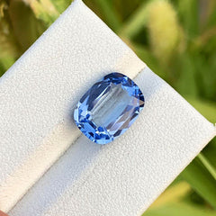 Brazilian Aquamarine Loose Gemstone For Anniversary Ring, Faceted Aquamarine Gemstone, Santa Maria Blue Aquamarine Cut Stone, 3.5 CT
