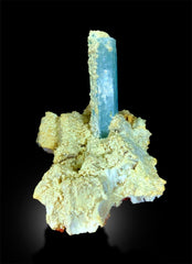 Aquamarine Specimen, Aquamarine Crystal on Feldspar, Aquamarine Stone, Natural Aquamarine, Aquamarine for sale, Aquamarine Gemstone, 235 g