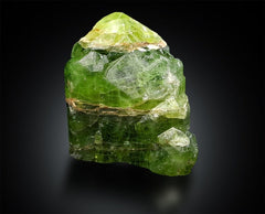 Terminated Green Peridot Crystal, Gem Grade Peridot, Peridot Gemstone, Peridot Stone, Peridot Crystal From Supat Pakistan - 114 gram