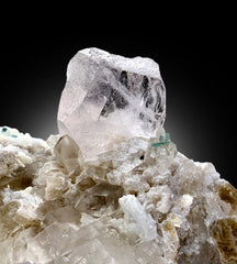 Natural Morganite Crystal with Indicolite Tourmalines, Quartz and Mica, Morganite Specimen, Morganite from Afghanistan - 1065 gram