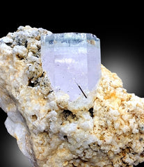 AquaMorganite, Morganite Var Aquamarine, AquaMorganite With Schorl and Feldspar From Skardu Pakistan - 170 gram