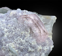 Pink Morganite Specimen, Morganite with Quartz, Morganite with Lepidolite, Morganite Crystals, Pink Lepidolite, Quartz crystals, 459 gram