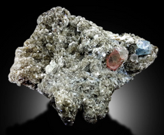 Natural Blue Color Aquamarine with Pink Fluorite and Muscovite Mica, Mineral Specimen, Aquamarine from Gilgit Baltistan Pakistan - 890 gram