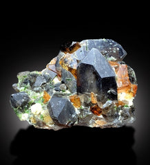Topaz Crystals with Tourmalines, Smoky Quartz, Topaz Specimen, Tourmaline Cluster, Crystal Cluster, Mineral Specimen, Raw Topaz, 1883 g