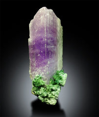 Pink Kunzite Crystal with Tourmaline Crystals Cluster Mineral Specimen, Kunzite Gemstone, Kunzite Specimen From Afghanistan 372 Gram