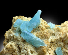 Natural Blue Aquamarine Crystals on Matrix, Mineral Specimen, Aquamarine Cluster, Aquamarine from Shigar valley Skardu Pakistan - 6.2 Kg