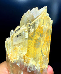 Natural Yellow Color Triphane Kunzite with Complex Mountain Shape Terminations, Kunzite Gemstone, Spodumene Kunzite Crystal - 550 gram