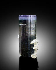 Blue Cap Tourmaline Crystal with Cleavelandite Albite, Natural Tourmaline, Raw Tourmaline, Tourmaline From Paproke Afghanistan - 47 gram