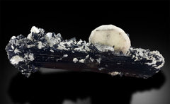 Apatite Crystal with Topaz Schorl and Albite Mineral Specimen from Skardu Pakistan - 325 Gram