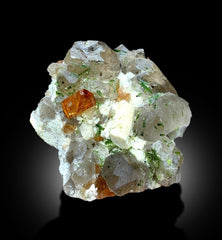 Topaz Crystals with Tourmalines, Herderite Crystals, Smoky Quartz and Feldspar Specimen, Topaz Specimen, Tourmaline Cluster, 1851 gram