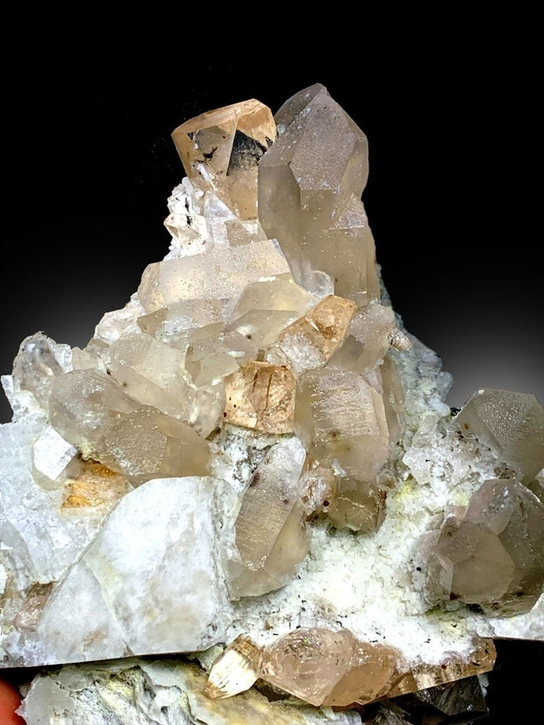 Topaz Specimen, Topaz Crystals, Microlite Crystals, Topaz with Quartz, Topaz on Feldspar, Combo Mineral, Mineral Specimen, 1448 g