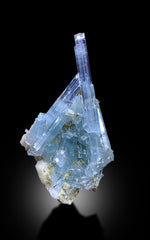 Sky Blue Aquamarine Crystals Cluster With Feldspar From Shigar Valley Skardu Pakistan - 79 gram