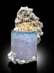 AquaMorganite, Morganite Var Aquaamrine, AquaMorganite With Schorl and Feldspar From Skardu Pakistan - 54 gram