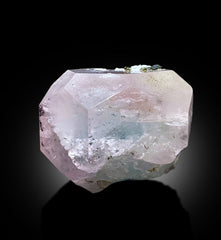 AquaMorganite Crystal, Green Tourmalines, Morganite var Aquamarine Crystal, Pink Morganite Specimen, bicolor Beryl, Mineral Specimen, 122g