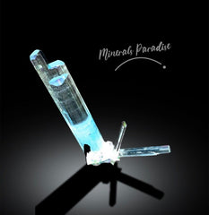 Aquamarine Cluster, Aquamarine Specimen, Aquamarine Crystals, Tourmaline Crystals, Schorl Specimen, Aquamarine Schorl, Mineral Specimen,