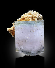 AquaMorganite, Morganite Var Aquamarine, AquaMorganite With Schorl and Feldspar From Skardu Pakistan - 85 gram