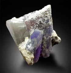 Bicolor Kunzite Specimen with Lepidolite from Nuristan Afghanistan - 1077 g , 144*123*78 mm