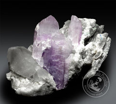 Natural Kunzite Crystals with Quartz Mineral Specimen from Nuristan Afghanistan - 965 gram , 134*98*88 mm