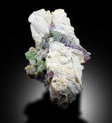 Watermelon Tourmaline Crystals on Feldspar, Natural Tourmaline, Tourmaline Stone, Tourmaline from Paprock Afghanistan - 451 Gram